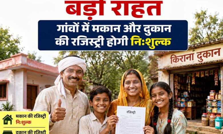 मध्य-प्रदेश-के-ग्रामीणों-को-बड़ी-राहत,-गांवों-में-मकान-और-दुकान-की-रजिस्ट्री-होगी-निःशुल्क