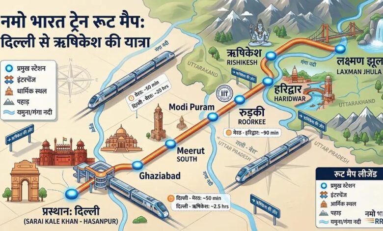 दिल्ली-से-हरिद्वार-ऋषिकेश-तक-दौड़ेगी-नमो-भारत-ट्रेन,-150-km-रैपिड-रेल-कॉरिडोर-से-सफर-होगा-आसान