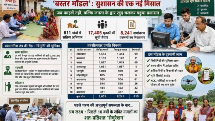 बस्तर-मॉडल-बना-देश-में-मिसाल:-डिजिटल-गवर्नेंस-और-ग्रासरूट-ब्यूरोक्रेसी-ने-बदली-सुशासन-की-तस्वीर
